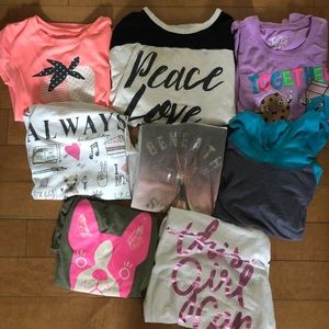 Bundle Girls Tees sz 8-10